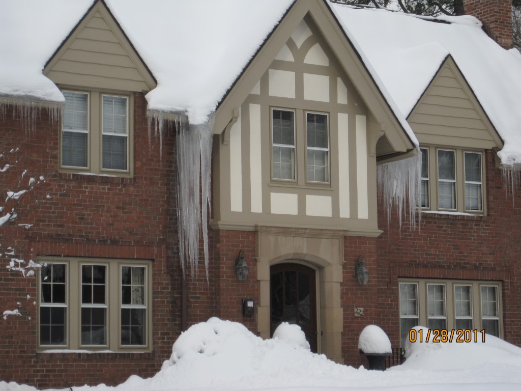 Poor insulation leads to ice dams